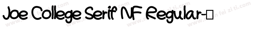 Joe College Serif NF Regular字体转换